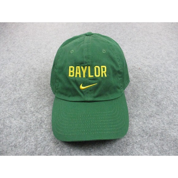 Nike Other - Baylor Bears Hat Cap Strap Back Large Green Yellow Nike NCAA College Football